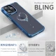 Калъф Kingxbar Wish Series за Apple iPhone 15 Pro - сребърен