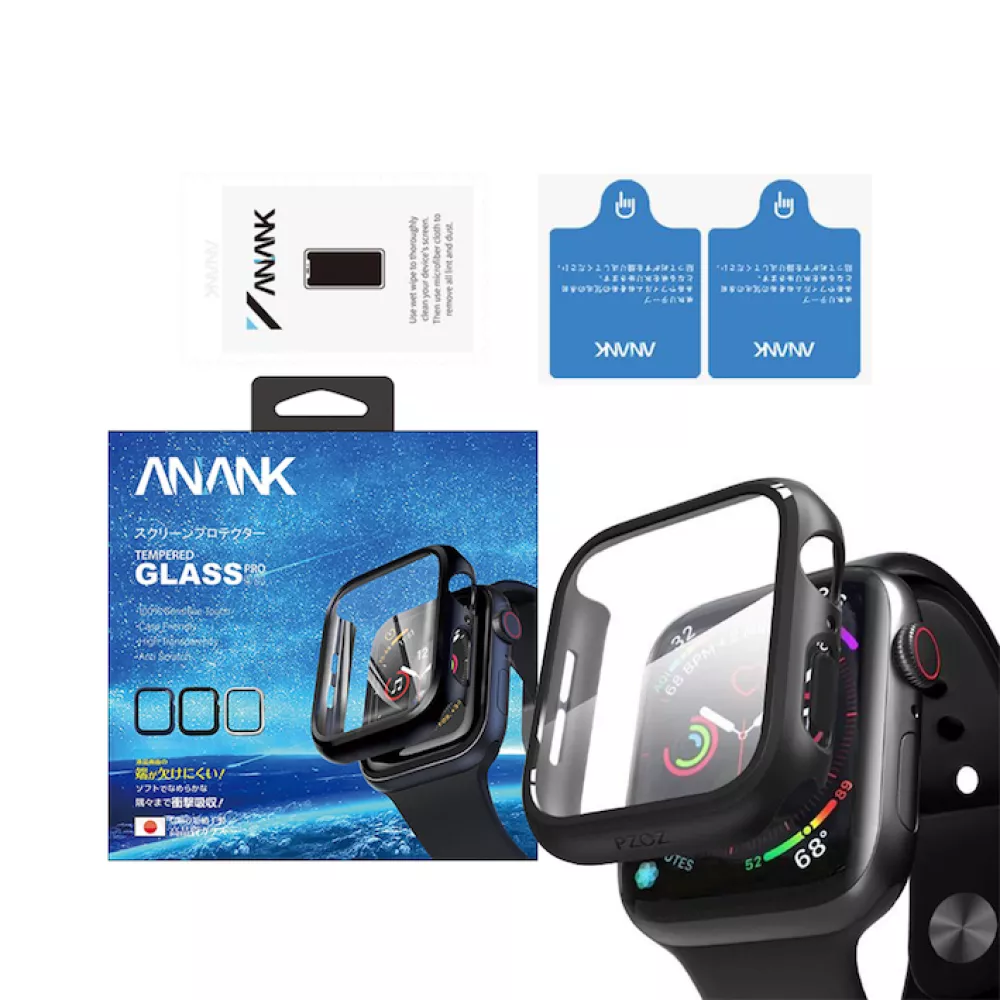 Силиконов протектор със стъкло за смарт часовник Apple iWatch Series 8 45мм