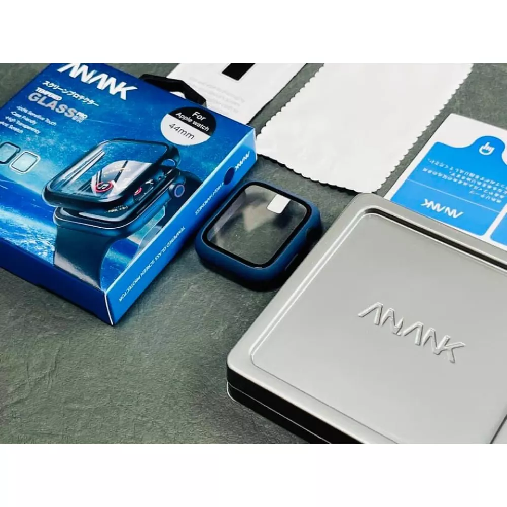 Силиконов протектор със стъкло за смарт часовник Apple iWatch Series 4 44мм