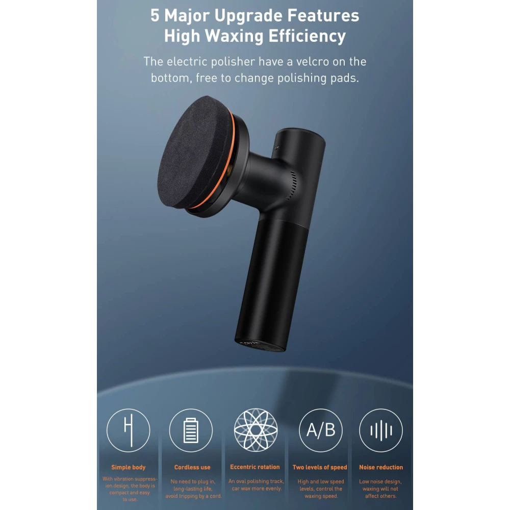 Eлектрически шлайф за полиране Baseus - (CRDLQ-B01) Eлектрически шлайф за полиране Baseus - (CRDLQ-B01)