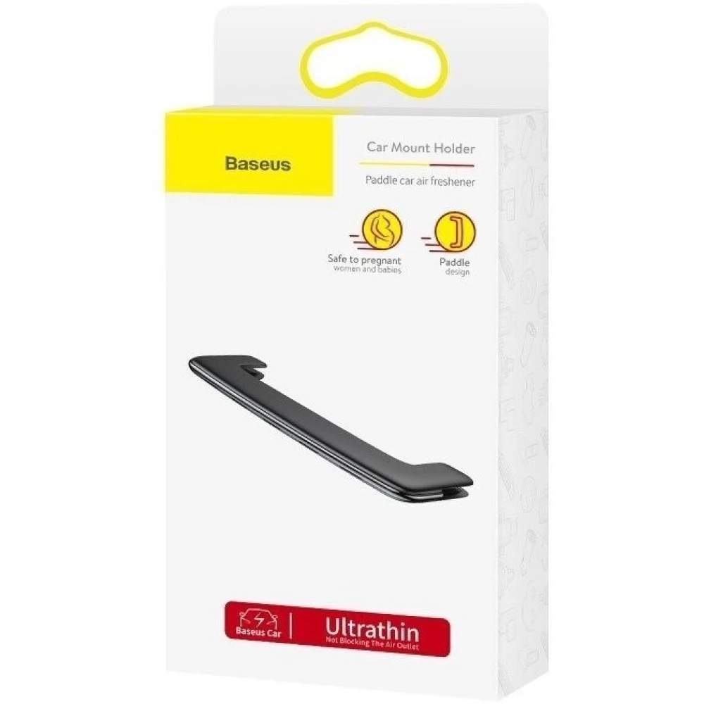 Ароматизатор за автомобил BASEUS Paddle air freshener - (SUXUN-BP0S) - 6 бр. - 3 аромата / сребърен