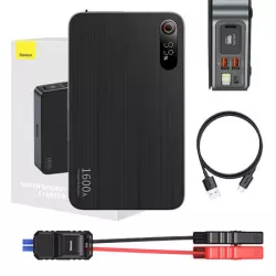 Стартер за автомобил и външна батерия Baseus - Super Energy PRO Car Jump Starter (CGNL070001) - 16 000 mAh, 1600A + фенер