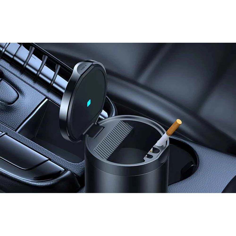 Пепелник за автомобил BASEUS Premium 2 - (C20464700111-00) - LED светлина