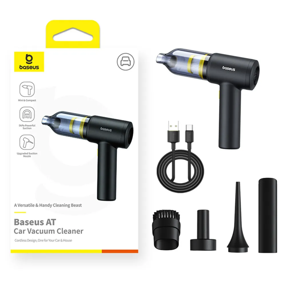 Прахосмукачка за автомобил Baseus - Car Vacuum Cleaner AT - (C30476600121-00)