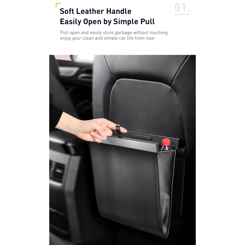 Кожен органайзер/плик за автомобилна седалка с щипка за монтаж BASEUS - (CRLJD-A01)