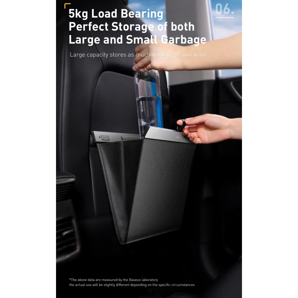 Кожен органайзер/плик за автомобилна седалка с щипка за монтаж BASEUS - (CRLJD-A01)