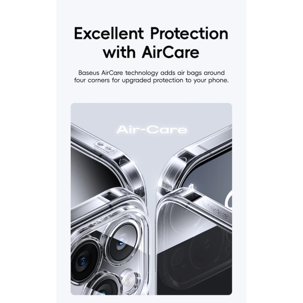 Калъф + стъклен протектор BASEUS Corning за Apple iPhone 15 Pro