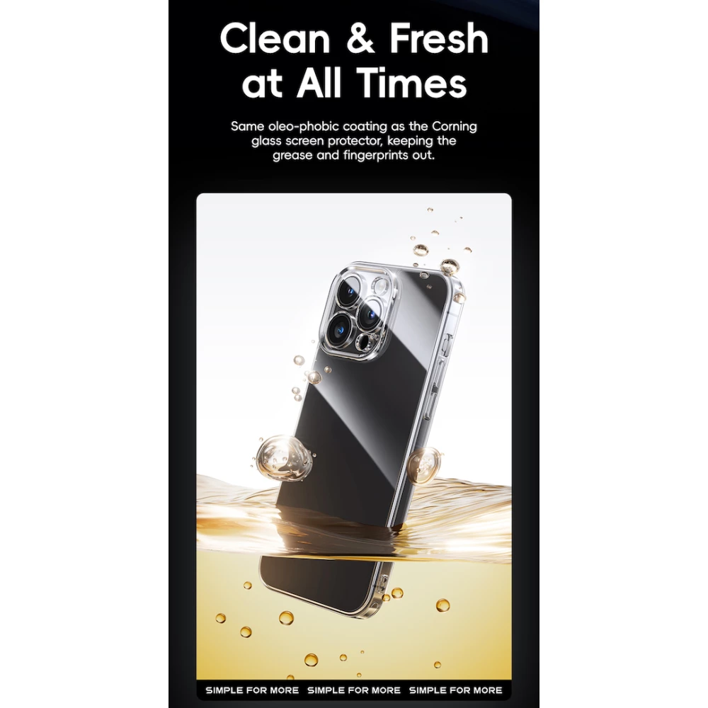 Калъф + стъклен протектор BASEUS Corning за Apple iPhone 15 Pro