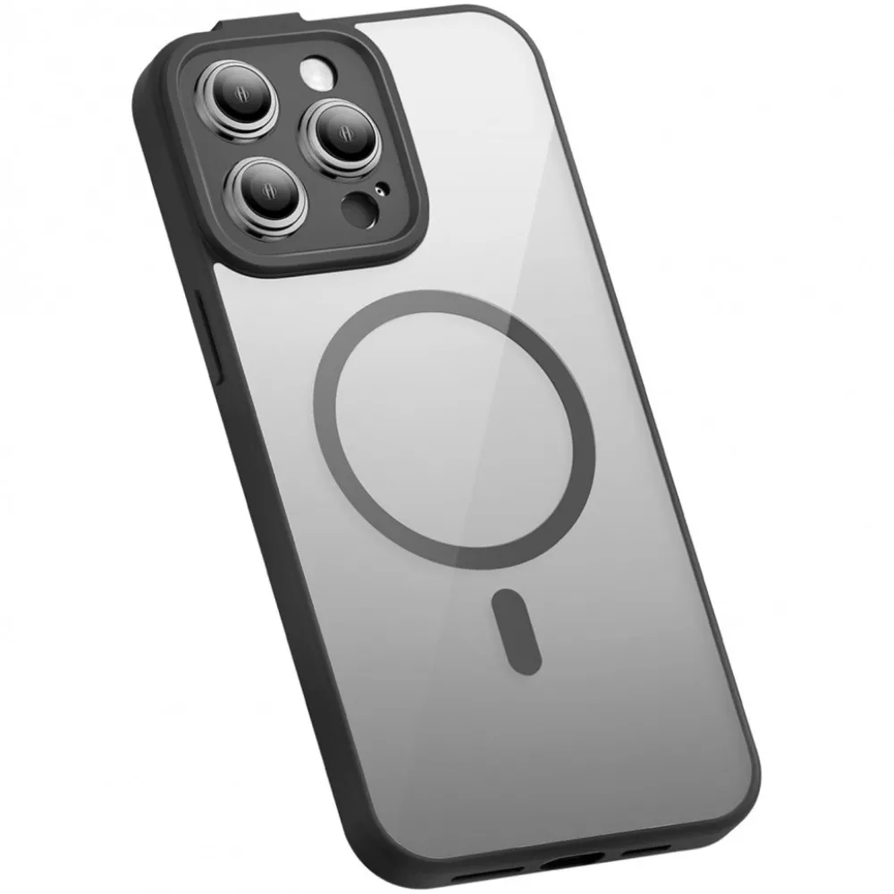 Калъф + стъклен протектор BASEUS Frame MagSafe за Apple iPhone 14 Plus + протектор