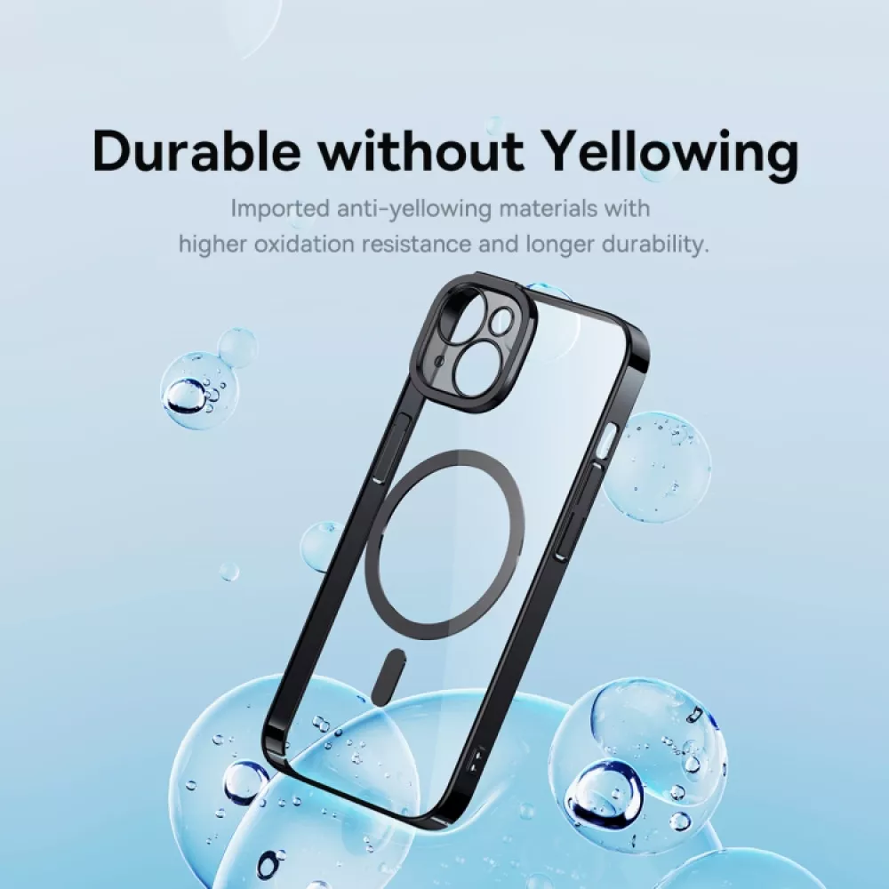 Калъф + стъклен протектор BASEUS Glitter MagSafe за Apple iPhone 14 