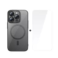 Калъф + стъклен протектор BASEUS Glitter MagSafe за Apple iPhone 14 Pro 