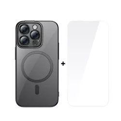 Калъф + стъклен протектор BASEUS Glitter MagSafe за Apple iPhone 14 Pro 