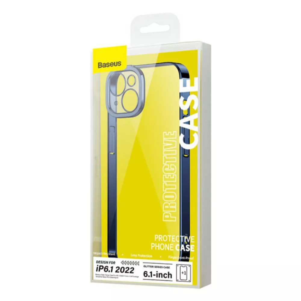 Калъф + стъклен протектор BASEUS Glitter за Apple iPhone 14