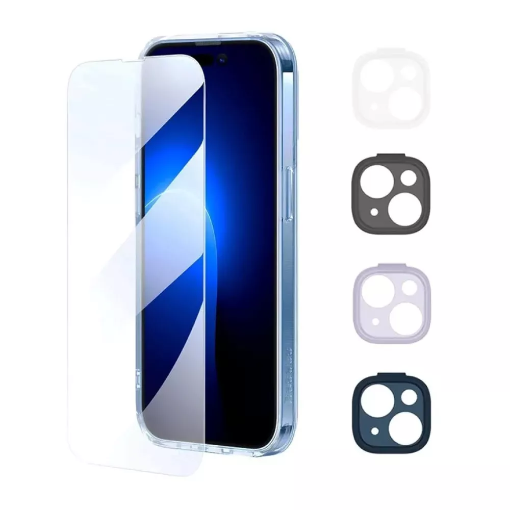 Калъф + стъклен протектор BASEUS Illusion Series за Apple iPhone 14 Plus