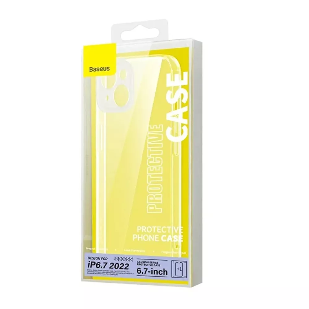 Калъф + стъклен протектор BASEUS Illusion Series за Apple iPhone 14 Plus