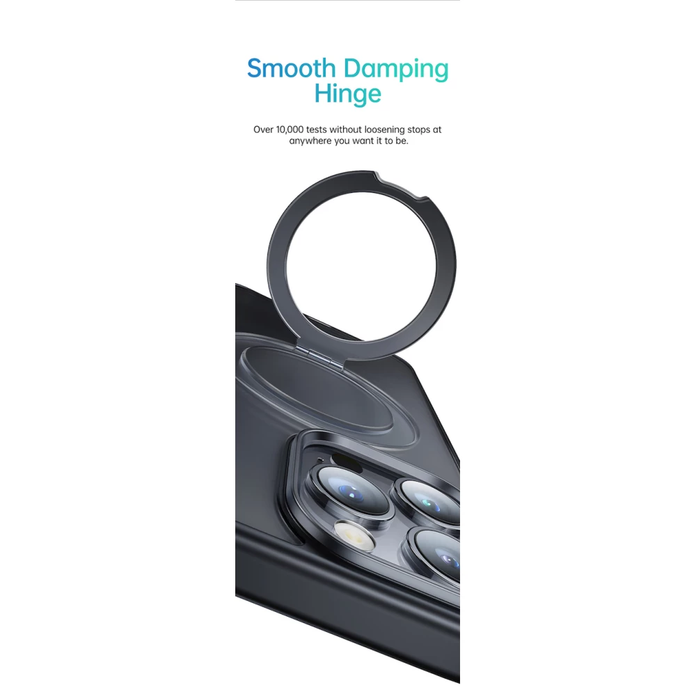 Калъф + стъклен протектор BASEUS Sky Ring MagSafe за Apple iPhone 15 Pro