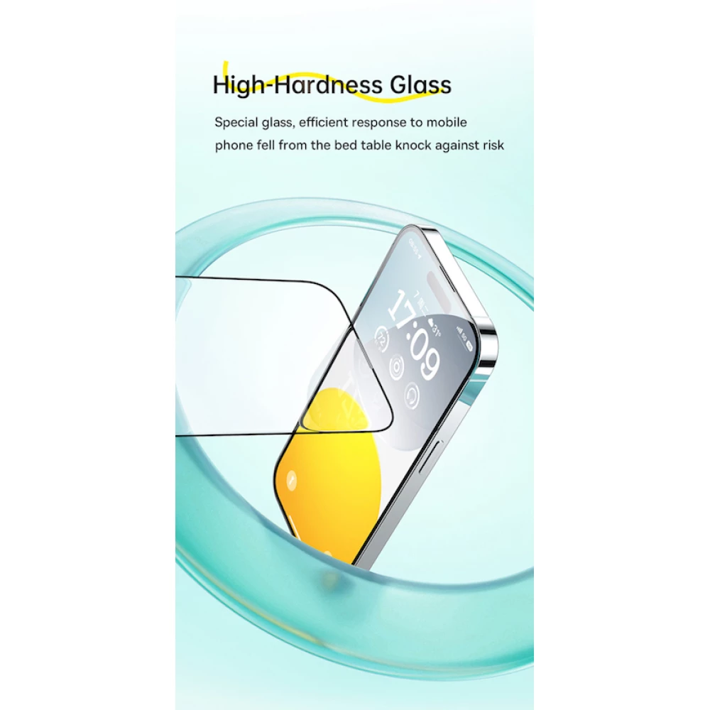 Комплект 2 броя стъклен протектор BASEUS - Crystal Ceramic за Apple iPhone 15 Plus