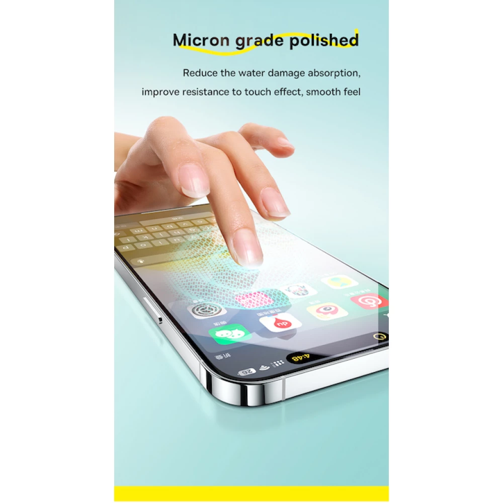 Комплект 2 броя стъклен протектор BASEUS - Crystal Ceramic за Apple iPhone 15 Plus