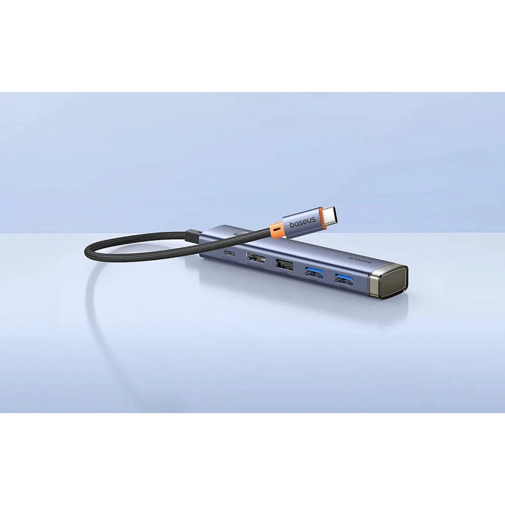 ХЪБ 6в1 BASEUS AIR UltraJoy от Type-C към 2xUSB3.0, USB2.0, USB-C(PD) 100W, PD, HDMI 4K/30Hz - B00052802811-01