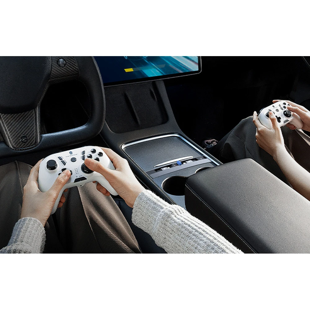 Хъб за вграждане за автомобили TESLA T-Space BASEUS (B00051300111-01) 45W  - 2xUSB-A, 2xUSB-C + кабел Type-C (Lightning)