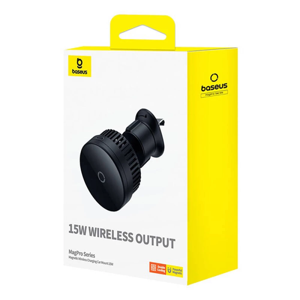  Холдер BASEUS + безжично зарядно Wireless MagPro BS-CW02 (C40164100121-00)
