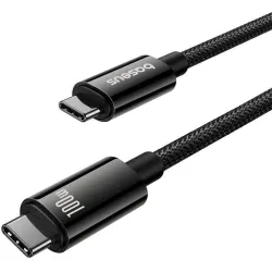  Кабел BASEUS 100W, Type-C - Type-C, Tungsten Gold (P10319800111-00), 1.5 метър