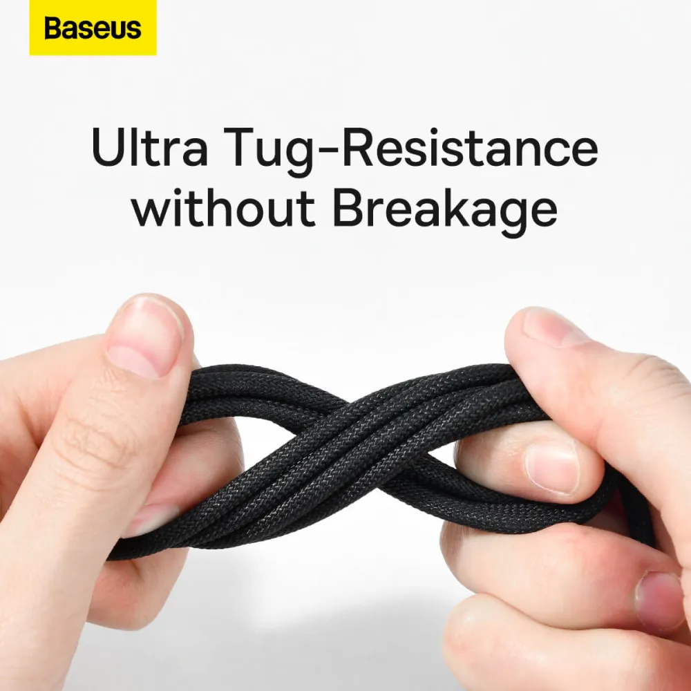  Кабел BASEUS 100W, USB-A - Type-C, Tungsten Gold (CAWJ000101), 2 метра