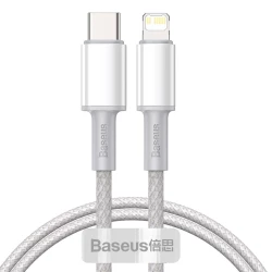 Кабел BASEUS 20W, Type-C - Lightning, Density Braided (CATLGD-02), 1 метър