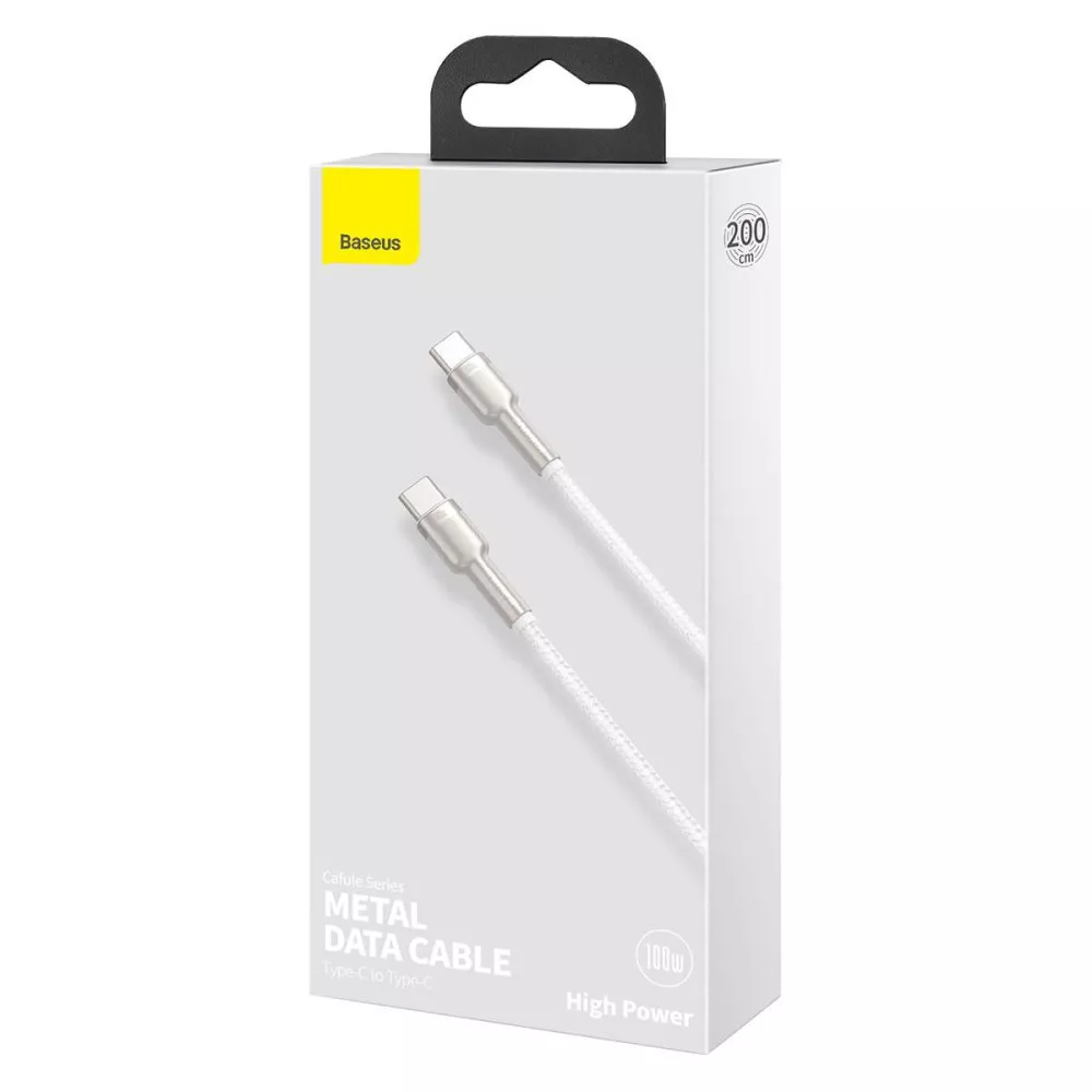 Кабел BASEUS 100W, Type-C - Type-C,Cafule 5А (CATJK-D02),2 метра