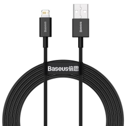 Кабел BASEUS 12W, USB - Lightning, Superior 2.4A (CALYS-C01), 2 метра