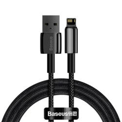 Кабел BASEUS, USB - Lightning, Tungsten Gold 2.4A (CALWJ-A01), 2 метра