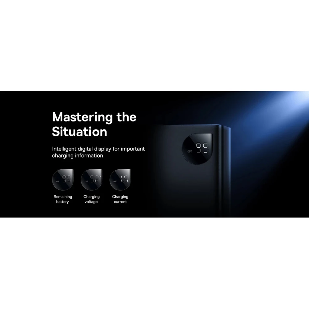 Външна батерия BASEUS - 24 000 mAh, 140W, Adaman Digital Display (P10021508113-00)