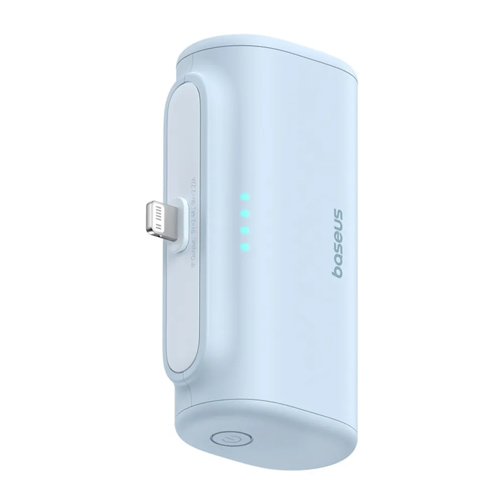 Външна батерия BASEUS Compact Series + Lightning  - 5000 mAh, 20W - (P10068307313-00)