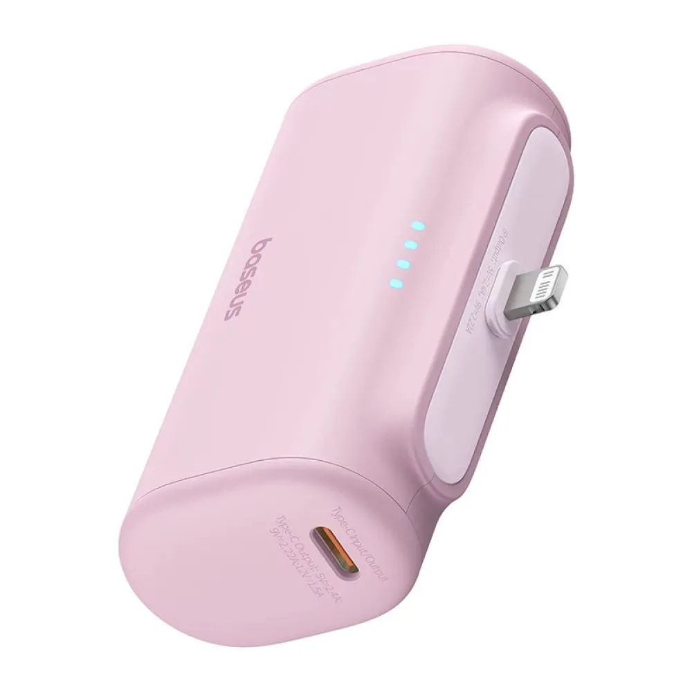 Външна батерия BASEUS Compact Series + Lightning  - 5000 mAh, 20W - (P10068307413-00)