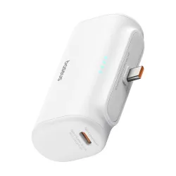 Външна батерия BASEUS Compact Series + USB-C - 5000 mAh, 20W - (P10068306213-00)