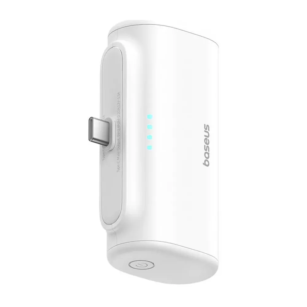 Външна батерия BASEUS Compact Series + USB-C - 5000 mAh, 20W - (P10068306213-00)