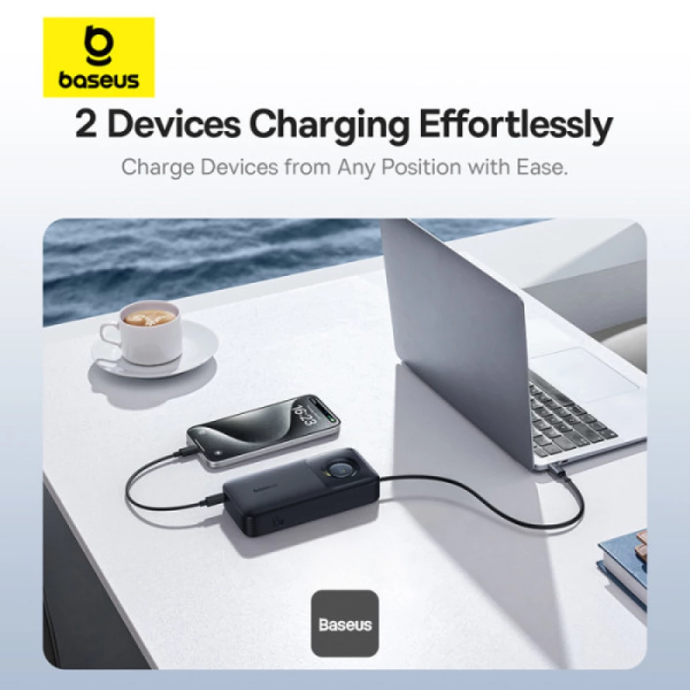  Външна батерия BASEUS - 20 000 mAh, 65W, Free2Pull (P10073700123-00)