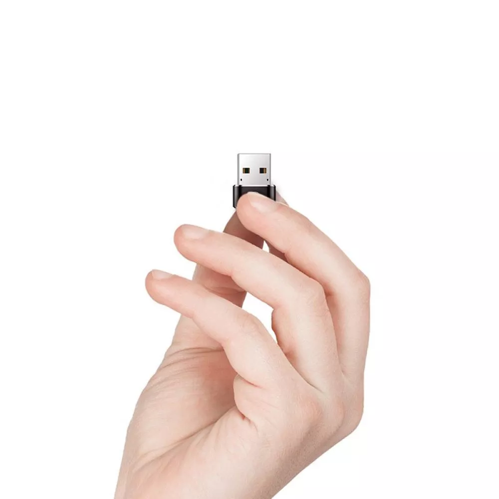 Преходник BASEUS Mini от USB-A към USB-C, 3A -  (CAAOTG-01)