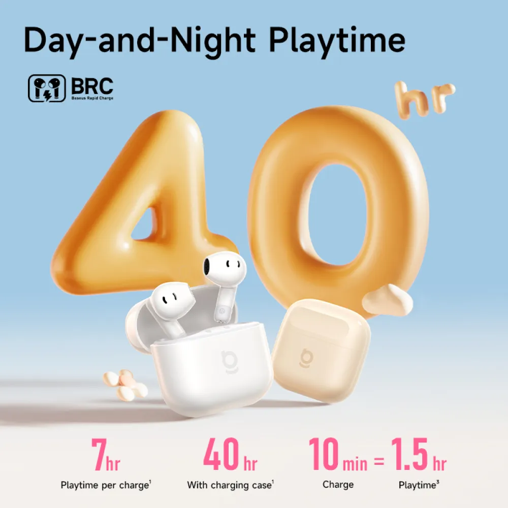 Слушалки BASEUS HF Bass BS2 Lite (A0010A03), TWS с Bluetooth