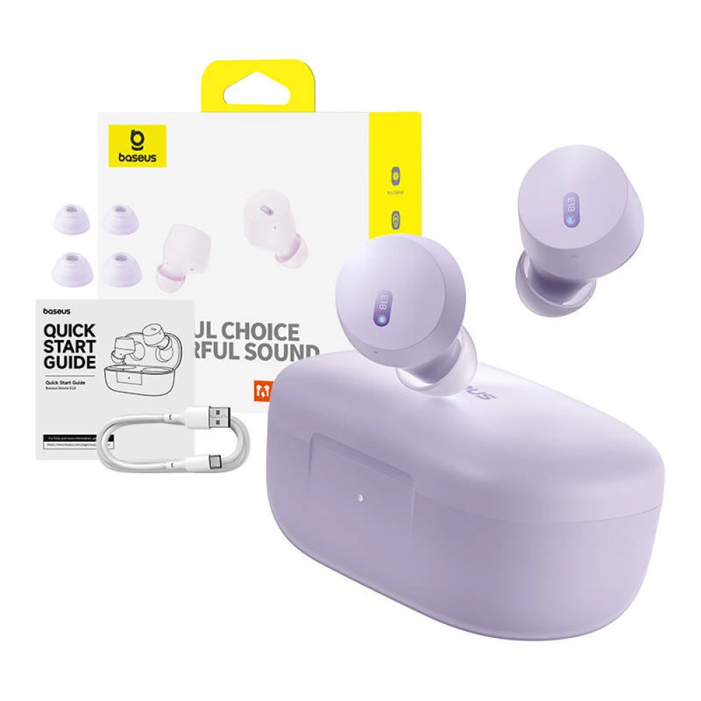     Слушалки BASEUS Bowie - E18 (A00023800533-00), TWS, ANC с Bluetooth