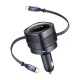 Зарядно за автомобил 12V BASEUS Enjoyment Max (C00035507121-00) 60W + 2в1 кабел