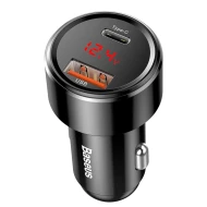 Зарядно за автомобил 12V BASEUS 48W - USB-A, USB-C Magic Series - (CCMLC20C-01)