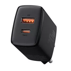         Зарядно устройство 220V BASEUS 20W, USB-A, USB-C, 3A, Compact (CCXJ-B01) 