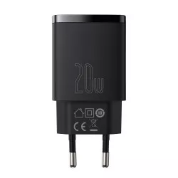        Зарядно устройство 220V BASEUS 20W, USB-A, USB-C, 3A, Compact (CCXJ-B01) 