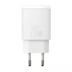   Зарядно устройство 220V BASEUS 20W, USB-A, USB-C, 3A, Compact (CCXJ-B02) 