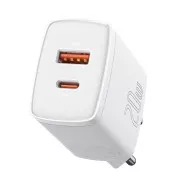   Зарядно устройство 220V BASEUS 20W, USB-A, USB-C, 3A, Compact (CCXJ-B02) 