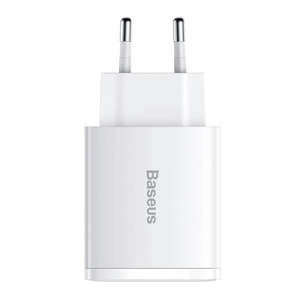 Зарядно устройство 220V BASEUS - Compact Quick (CCXJ-E02) 30W, 3A, 2 x USB-A , USB-C