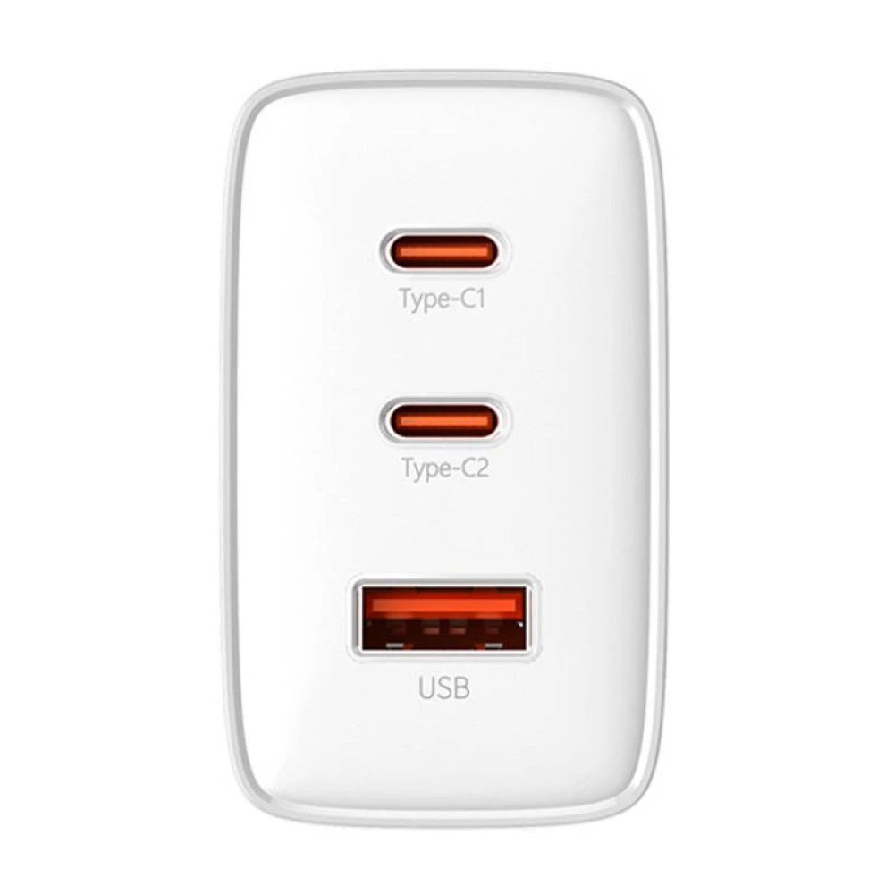  Зарядно устройство 220V BASEUS 65W, USB-A, 2xUSB-C, Cube Pro (P10152301213-00)
