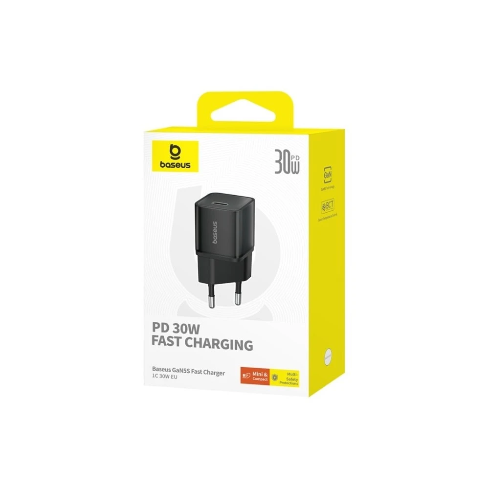 Зарядно устройство 220V BASEUS 30W, USB-C - GaN5S (P10162504113-00)