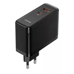 Зарядно устройство 220V BASEUS 100W, USB-A, USB-C, GaN5 Pro (CCGP090201)